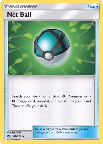 Net Ball (187/214), SM - Lost Thunder — Pokémon card price