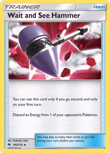 Wait and See Hammer (192/214), SM - Lost Thunder — Pokémon card price