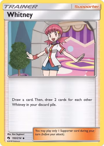 Whitney (193/214), SM - Lost Thunder — Pokémon card price