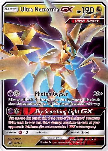 Ultra Necrozma GX - SM126 (SM126), SM Promos — Pokémon card price