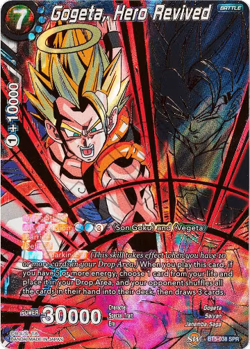 Gogeta, Hero Revived (SPR) (BT5-038), Miraculous Revival — DB Super card price