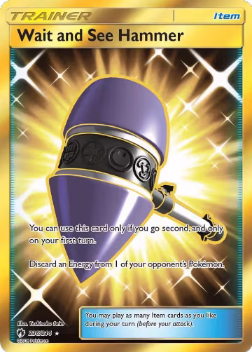 Wait and See Hammer (Secret) (236/214), SM - Lost Thunder — Pokémon card price