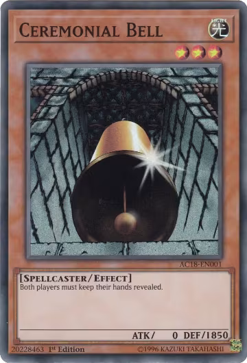 Ceremonial Bell (AC18-EN001), Advent Calendar 2018 — Yu-Gi-Oh! card price