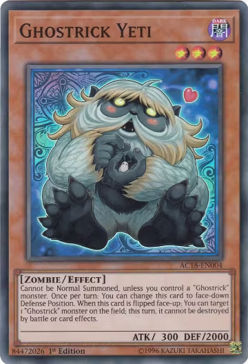 Ghostrick Yeti (AC18-EN004), Advent Calendar 2018 — Yu-Gi-Oh! card price