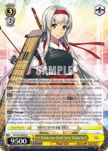 1st Shokaku-class Aircraft Carrier, Shokaku Kai-II (KC/S42-E005 R), KanColle: Arrival! Reinforcement Fleets from Europe! — Weiß Schwarz card price