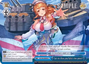 Let me show you Italia's true power! (KC/S42-E098 CR), KanColle: Arrival! Reinforcement Fleets from Europe! — Weiß Schwarz card price