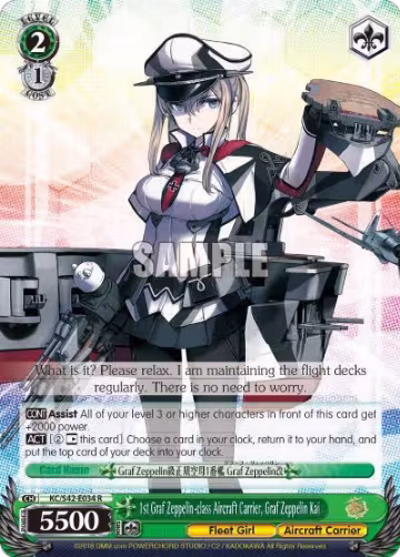 1st Graf Zeppelin-class Aircraft Carrier, Graf Zeppelin Kai (KC/S42-E034 R), KanColle: Arrival! Reinforcement Fleets from Europe! — Weiß Schwarz card price