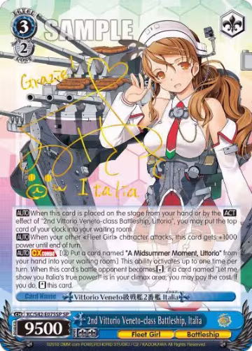 2nd Vittorio Veneto-class Battleship, Italia (SP) (KC/S42-E075SP SP) — card price