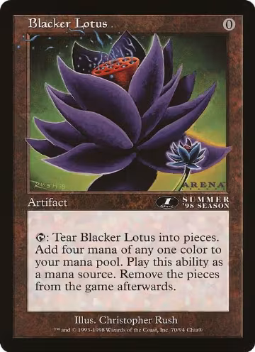 Blacker Lotus (Arena League) (70), Oversize Cards — Magic card price
