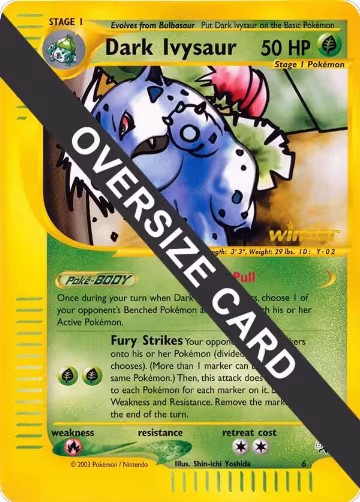 Dark Ivysaur - 6 (Best of Game 6 Promo) (006), Jumbo Cards — Pokémon card price