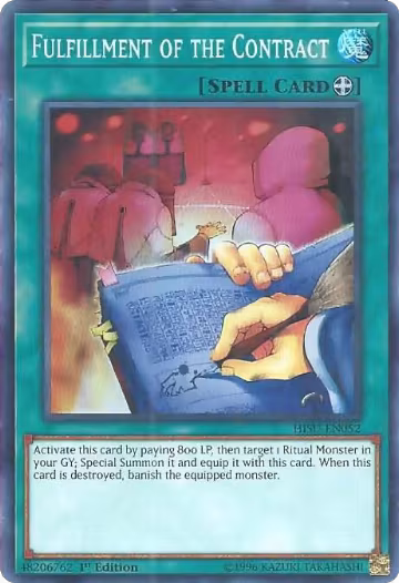 Fulfillment of the Contract (HISU-EN052), Hidden Summoners — Yu-Gi-Oh! card price