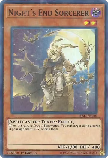Night's End Sorcerer (HISU-EN040), Hidden Summoners — Yu-Gi-Oh! card price