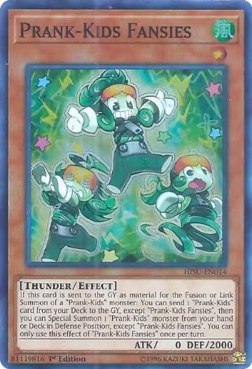Prank-Kids Fansies (HISU-EN014), Hidden Summoners — Yu-Gi-Oh! card price