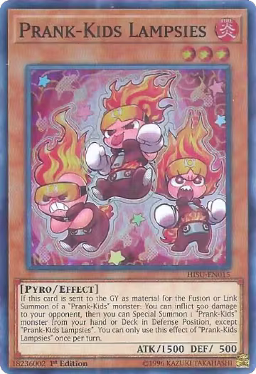 Prank-Kids Lampsies (HISU-EN015), Hidden Summoners — Yu-Gi-Oh! card price