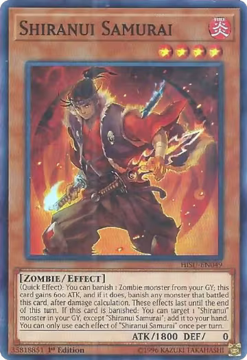 Shiranui Samurai (HISU-EN049), Hidden Summoners — Yu-Gi-Oh! card price