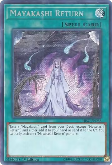 Mayakashi Return (HISU-EN038), Hidden Summoners — Yu-Gi-Oh! card price