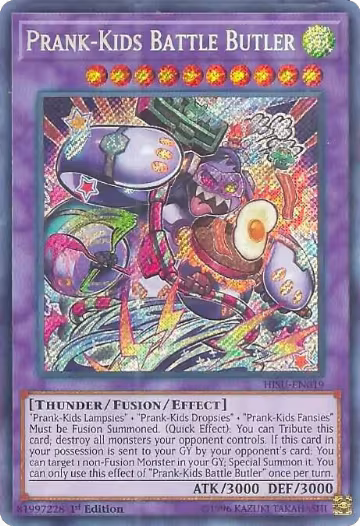 Prank-Kids Battle Butler (HISU-EN019), Hidden Summoners — Yu-Gi-Oh! card price