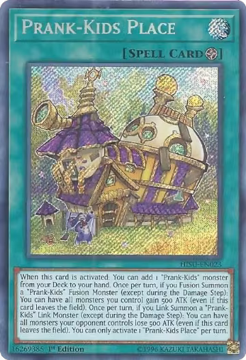 Prank-Kids Place (HISU-EN023), Hidden Summoners — Yu-Gi-Oh! card price