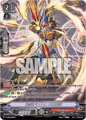Swift Archer, FUSHIMI (V-CS01/005EN), V-CS01: Q4 vs. AL4 — Vanguard card price