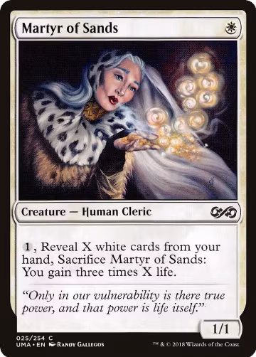 Martyr of Sands (25), Ultimate Masters — Magic card price