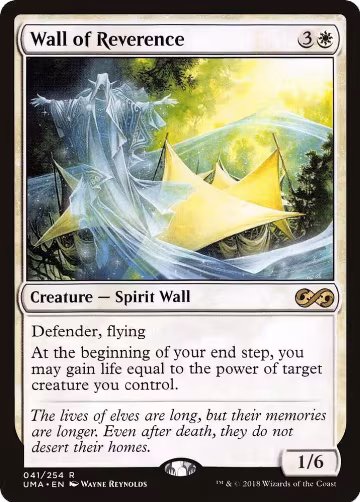 Wall of Reverence (41), Ultimate Masters — Magic card price