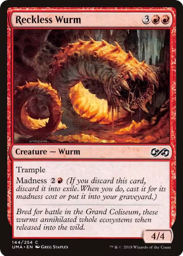 Reckless Wurm (144), Ultimate Masters — Magic card price