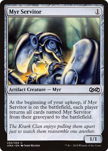 Myr Servitor (230), Ultimate Masters — Magic card price