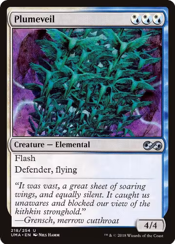 Plumeveil (218), Ultimate Masters — Magic card price