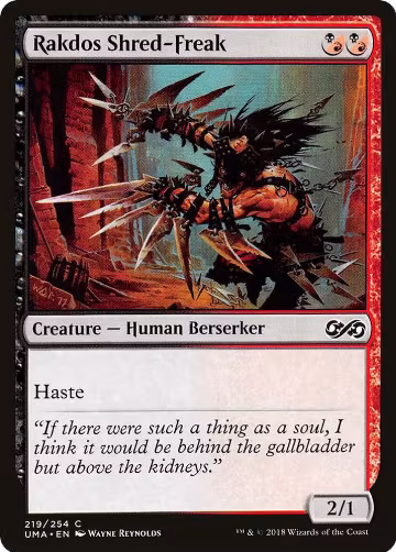 Rakdos Shred-Freak (219), Ultimate Masters — Magic card price