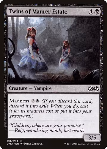 Twins of Maurer Estate (118), Ultimate Masters — Magic card price