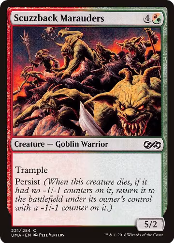 Scuzzback Marauders (221), Ultimate Masters — Magic card price