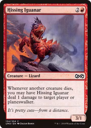 Hissing Iguanar (134), Ultimate Masters — Magic card price