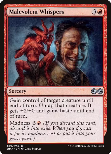 Malevolent Whispers (139), Ultimate Masters — Magic card price