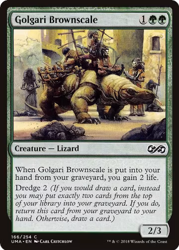 Golgari Brownscale (166), Ultimate Masters — Magic card price