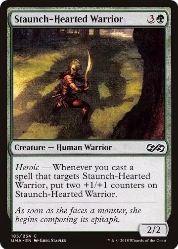Staunch-Hearted Warrior (185), Ultimate Masters — Magic card price