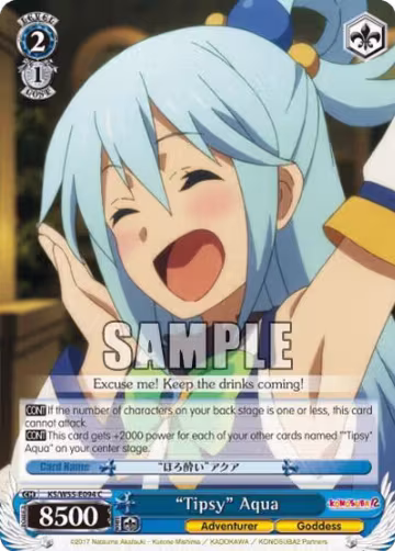 "Tipsy" Aqua (KS/W55-E094 C), KonoSuba 2 — Weiß Schwarz card price