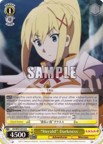 "Herald" Darkness (KS/W55-E010 R), KonoSuba 2 — Weiß Schwarz card price