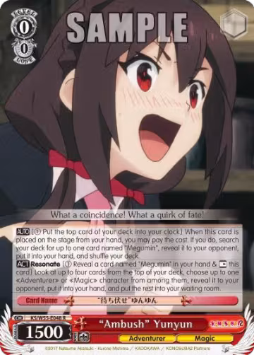 "Ambush" Yunyun (KS/W55-E048 R), KonoSuba 2 — Weiß Schwarz card price