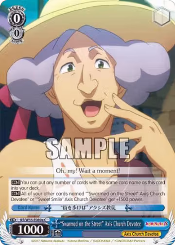 "Swarmed on the Street" Axis Church Devotee (A) (KS/W55-E089a C), KonoSuba 2 — Weiß Schwarz card price