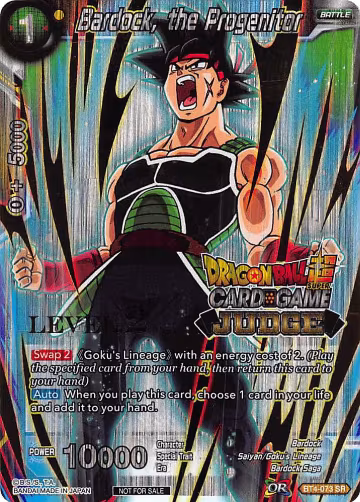 Bardock, the Progenitor (Level 2) (BT4-073), Judge Promotion Cards — DB Super card price