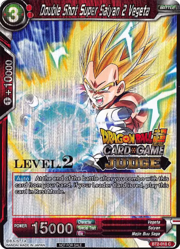 Double Shot Super Saiyan 2 Vegeta (Level 2) (BT2-010) — card price
