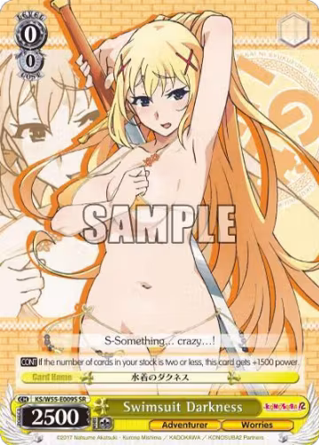 Swimsuit Darkness (SR) (KS/W55-E009S SR), KonoSuba 2 — Weiß Schwarz card price