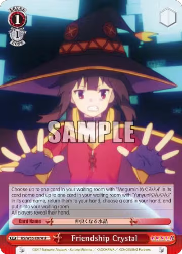 Friendship Crystal (KS/W55-E074 U), KonoSuba 2 — Weiß Schwarz card price