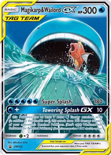 Magikarp & Wailord GX (SM166), SM Promos — Pokémon card price