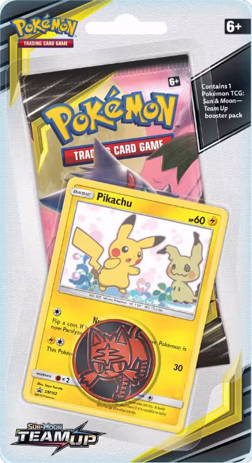 Team Up Single Pack Blister [Pikachu], SM - Team Up — Pokémon card price