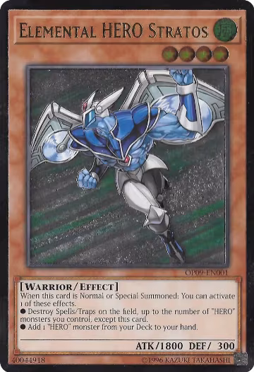 Elemental HERO Stratos (UTR) (OP09-EN001) — card price