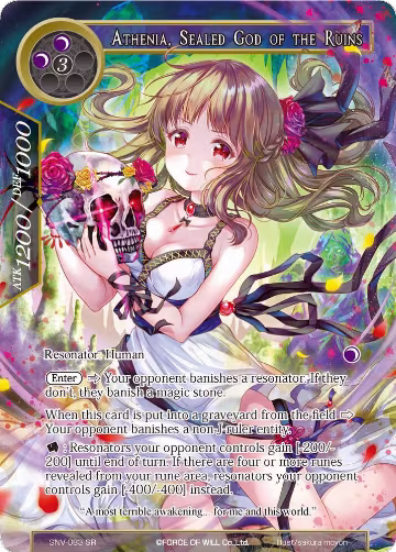 Athenia, Sealed God of the Ruins (Full Art) (SNV-083), The Strangers of New Valhalla — Force of Will card price