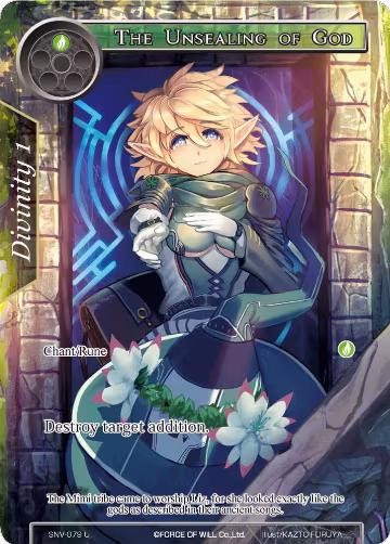 The Unsealing of God (Full Art) (SNV-079), The Strangers of New Valhalla — Force of Will card price