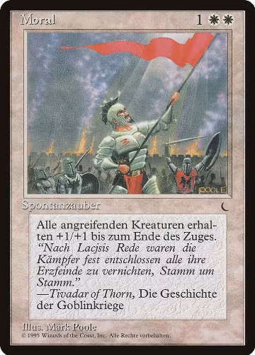 Morale (German) - "Moral", Renaissance — Magic card price