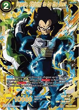 Vegeta, Striving to be the Best (TB3-051), Clash of Fates — DB Super card price